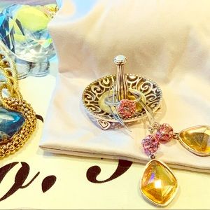 earrings with a precious ring (gift)